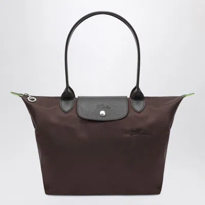 Longchamp Mocha Coloured Le Pliage Green M Bag