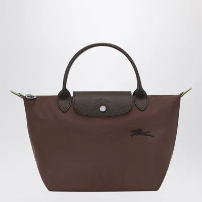 LONGCHAMP LONGCHAMP  MOCHA-COLOURED S LE PLIAGE GREEN BAG