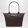 Longchamp Mocha Coloured Le Pliage Green M Bag