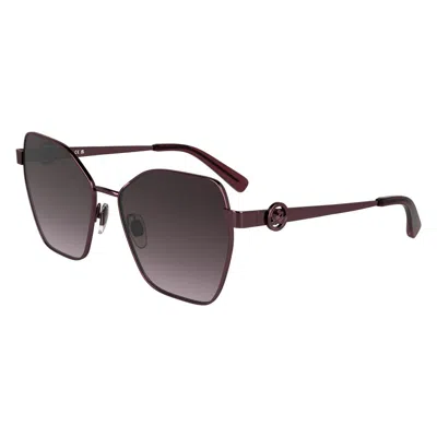 Longchamp Multicolor Metal Sunglasses In Brown