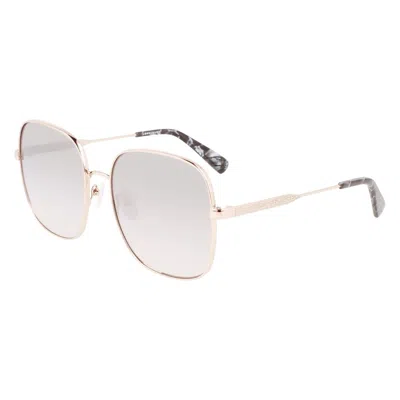 Longchamp Multicolor Metal Sunglasses In Pink