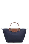 Longchamp Navy Blue Le Pliage Original M Bag