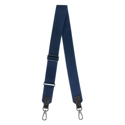 Longchamp Navy Canvas Shoulder Strap In ["blue"]