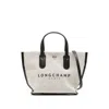 Longchamp Ecru Logo Xs Tote