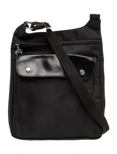 Pre-owned Longchamp Nylon Backpack In Black