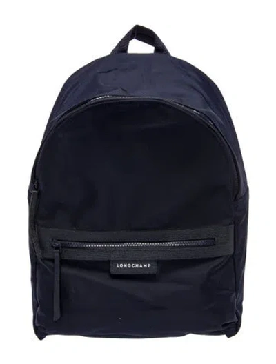 Pre-owned Longchamp Nylon Backpack In Blue