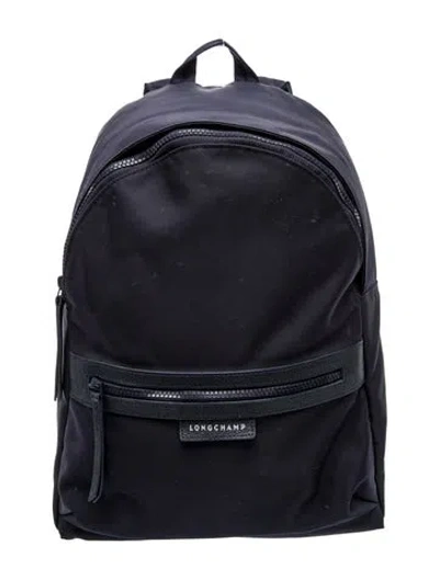 Pre-owned Longchamp Nylon Backpack In Blue