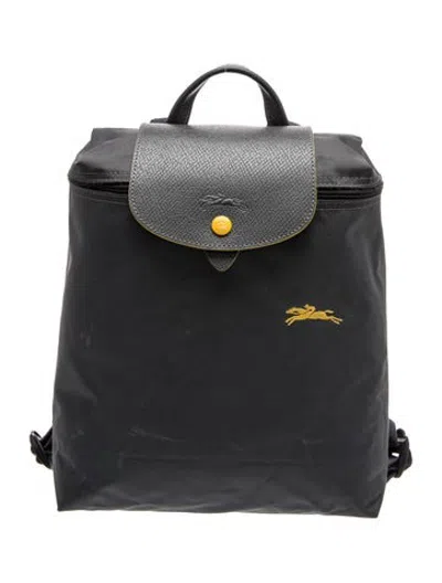 Pre-owned Longchamp Nylon Backpack In Blue