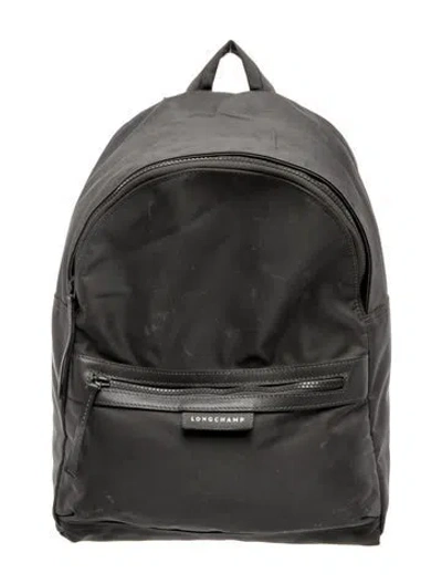 Pre-owned Longchamp Nylon Backpack In Gray