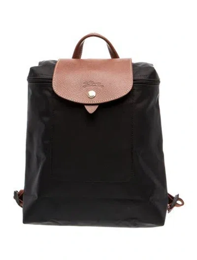 Pre-owned Longchamp Nylon Backpack In Gray