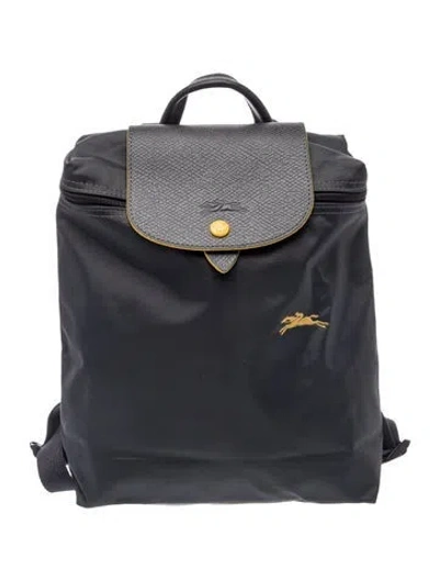Pre-owned Longchamp Nylon Backpack In Grey