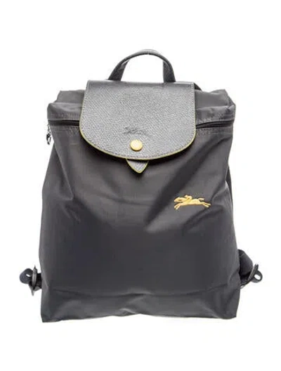 Pre-owned Longchamp Nylon Backpack In Grey