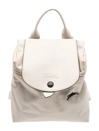 Pre-owned Longchamp Nylon Backpack In Neutral