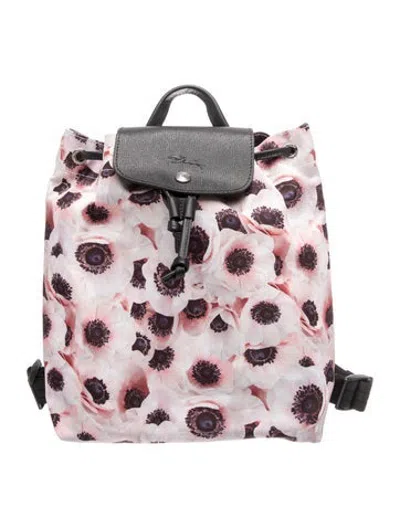 Pre-owned Longchamp Nylon Backpack In Pink