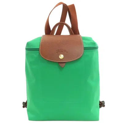 Pre-owned Longchamp Nylon Backpack () In Green