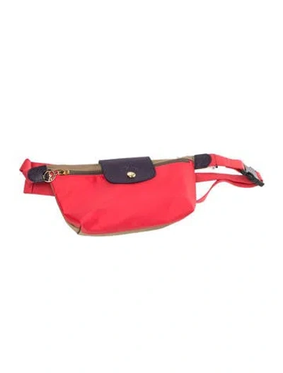 Pre-owned Longchamp Nylon Belt Bag In Neutrals