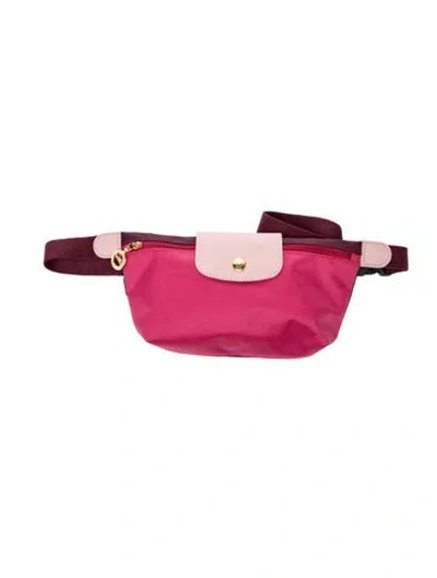 Pre-owned Longchamp Nylon Belt Bag In Pink