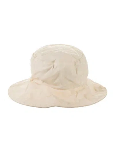 Pre-owned Longchamp Nylon Bucket Hat In Neutrals