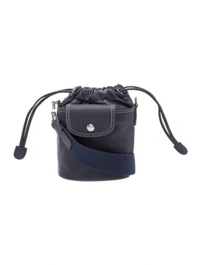 Pre-owned Longchamp Nylon Crossbody Bag In Blue