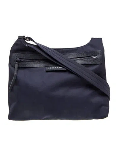 Pre-owned Longchamp Nylon Crossbody Bag In Blue