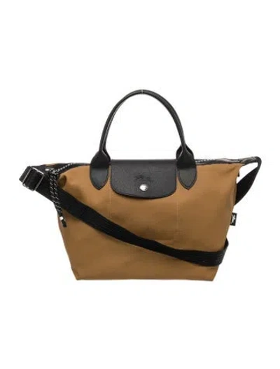 Pre-owned Longchamp Nylon Crossbody Bag In Brown