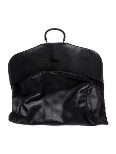 Pre-owned Longchamp Nylon Garment Bag In Black