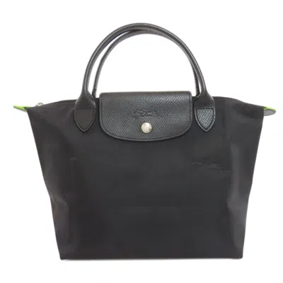 Pre-owned Longchamp Nylon Handbag () In Black