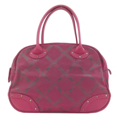 Pre-owned Longchamp Nylon Handbag () In Pink