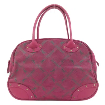 Pre-owned Longchamp Nylon Handbag () In Pink