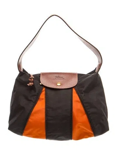 Pre-owned Longchamp Nylon Hobo In Multi