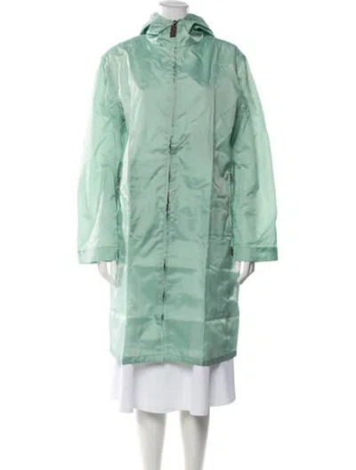 Pre-owned Longchamp Nylon Jacket In Green