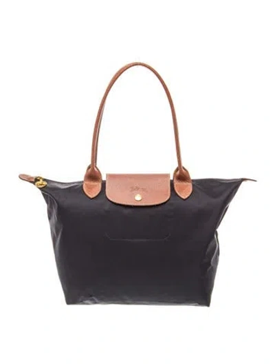 Pre-owned Longchamp Nylon Le Pliage In Black