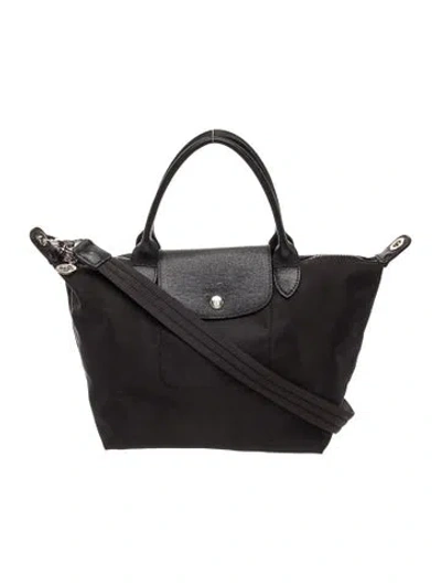 Pre-owned Longchamp Nylon Le Pliage In Black