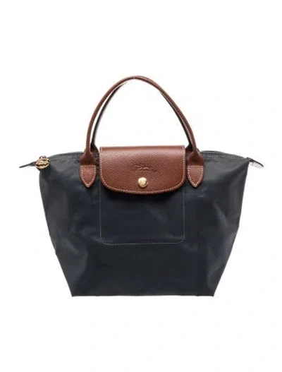 Pre-owned Longchamp Nylon Le Pliage In Blue