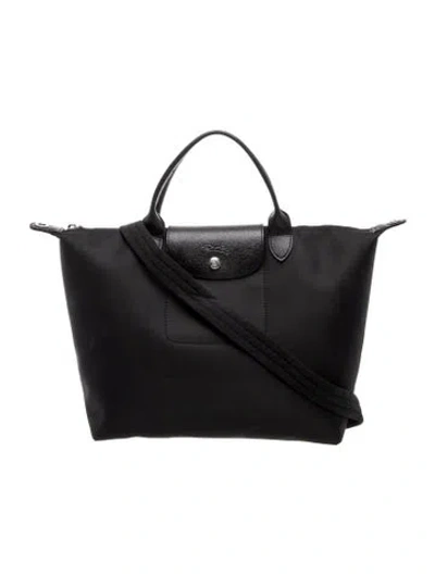 Pre-owned Longchamp Nylon Le Pliage Neo Medium In Black