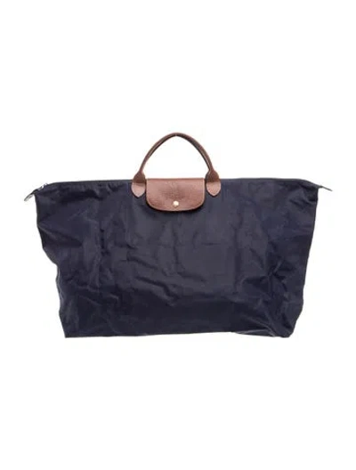 Pre-owned Longchamp Nylon Le Pliage Xl In Blue