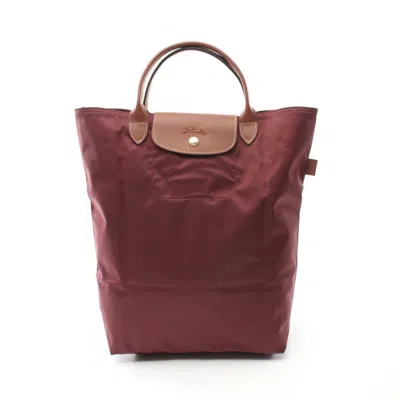 Pre-owned Longchamp Nylon Leather Shopping Bag Tote Bag () In Multi