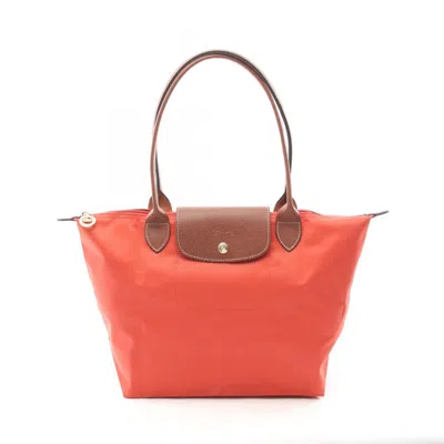 Pre-owned Longchamp Nylon Leather Tote Bag () In Multi