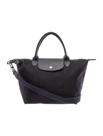 Pre-owned Longchamp Nylon Nylon Bag In Blue
