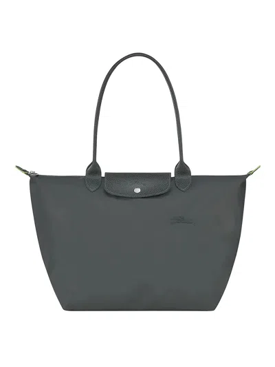Longchamp Nylon Shoulder Bag In Gray