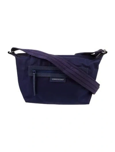 Pre-owned Longchamp Nylon Shoulder Bag In Blue