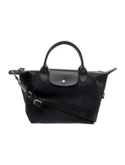 Pre-owned Longchamp Nylon Shoulder Bag In Blue