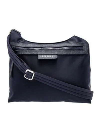Pre-owned Longchamp Nylon Shoulder Bag In Blue