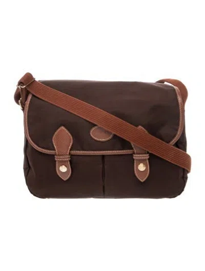 Pre-owned Longchamp Nylon Shoulder Bag In Brown