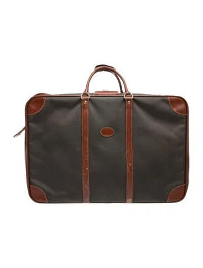 Pre-owned Longchamp Nylon Suitcase In Brown