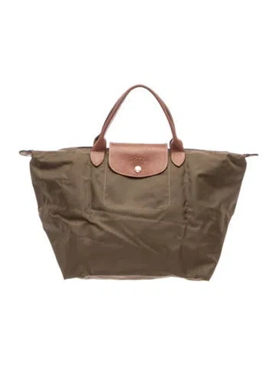 Pre-owned Longchamp Nylon Top Handle Bag In Multi
