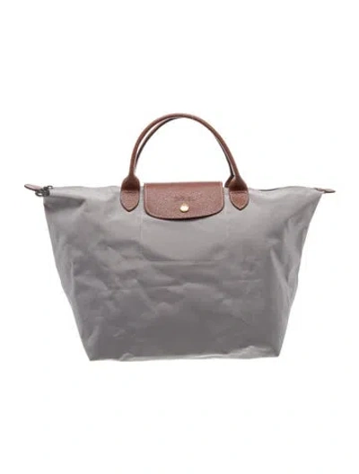 Pre-owned Longchamp Nylon Top Handle Bag In Multi