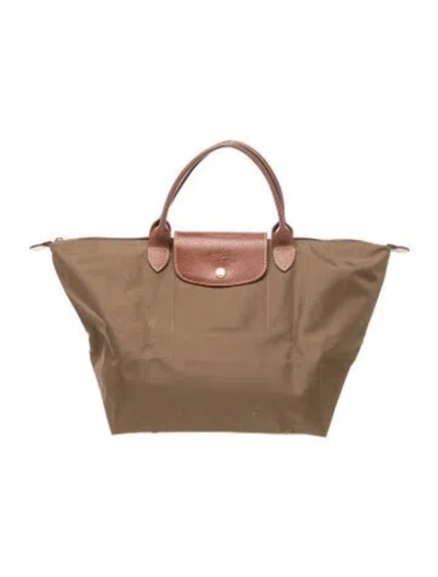 Pre-owned Longchamp Nylon Top Handle Bag In Multi