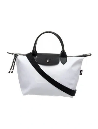 Pre-owned Longchamp Nylon Top Handle Bag In Multicolor