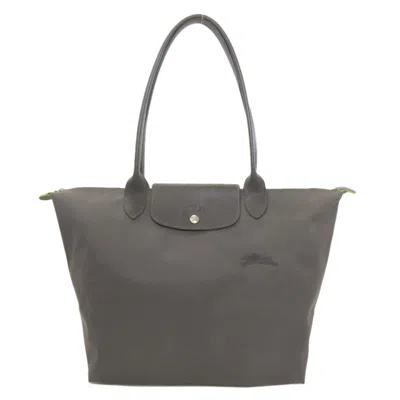 Pre-owned Longchamp Nylon Tote Bag () In Gray